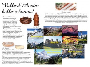 Valle Aosta tovaglietta