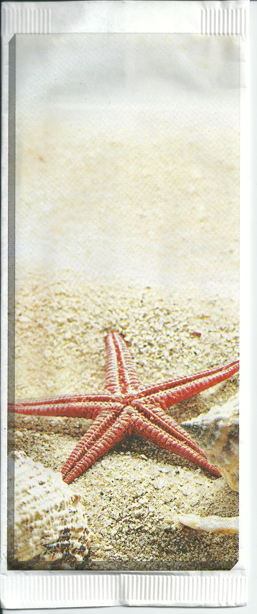 paper cutlery pockets sea star with 2 white plies