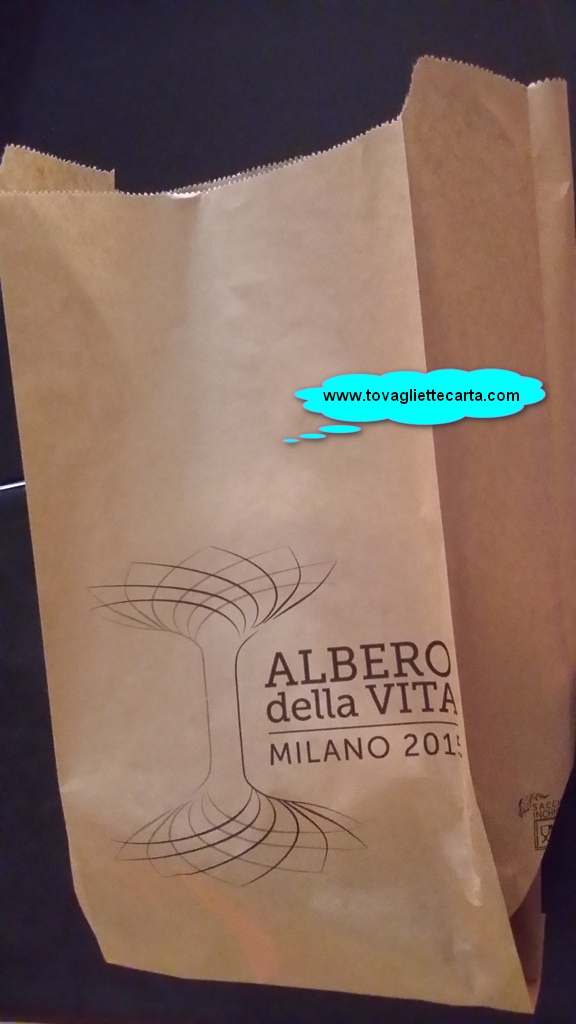 albero vita expo 2015 sacchetto busta del pane personalizata inchiostri certificati per alimenti