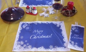 Tovaglietta Natale e portaposate 30 x 40